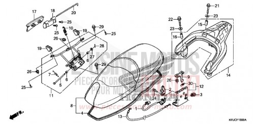 SEAT/REAR CARRIER FES125C de 2012